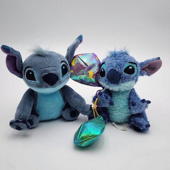 Lot of 2 Disney &‎ Ty Stitch 6" Plush Toy Lilo & Stitch Blue Balloon - Picture 1 of 5